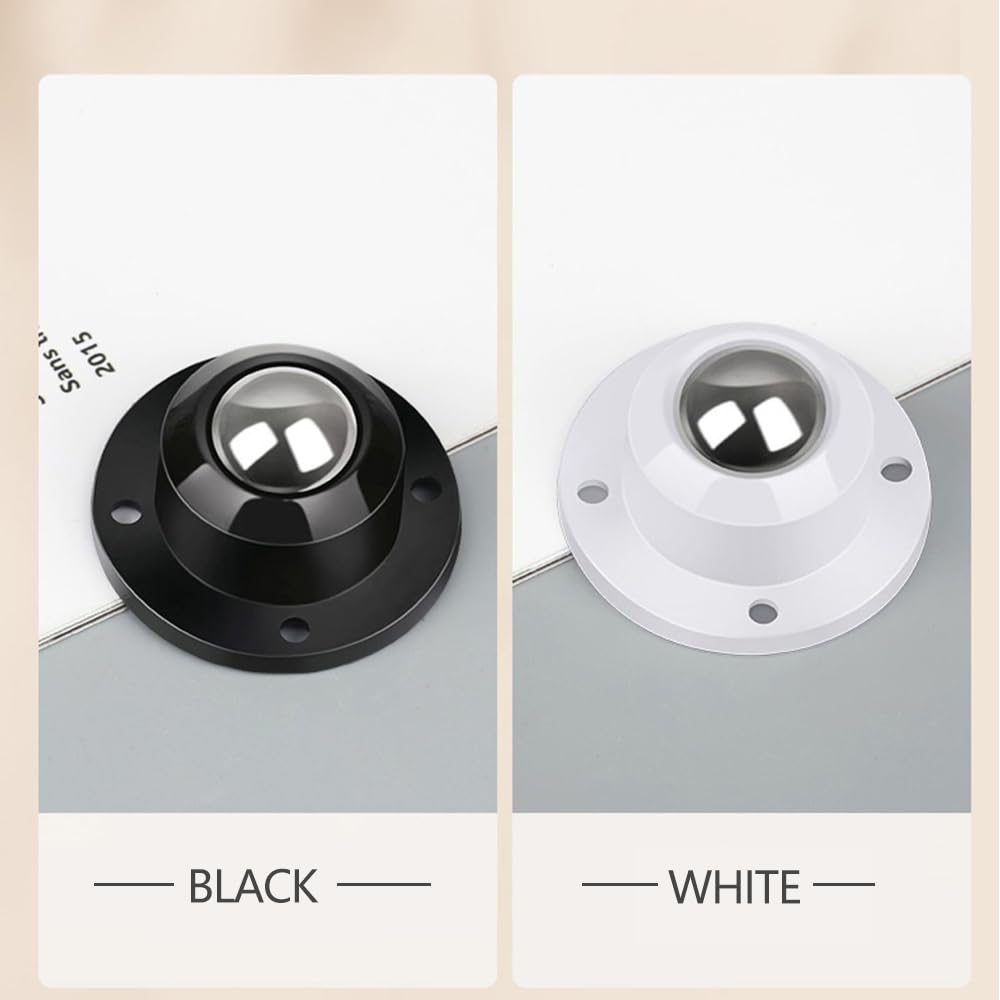Self Adhesive Caster Wheels 0.8 Inch Black 4 Pack L790420