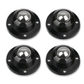 Self Adhesive Caster Wheels 0.8 Inch Black 4 Pack L790420