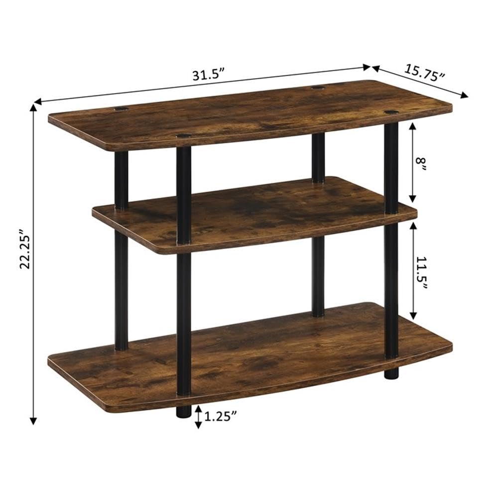 3-Tier TV Stand with Shelves W42187