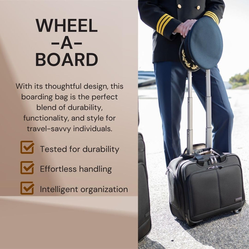 Softside Rolling Laptop Carry-On Luggage W3254
