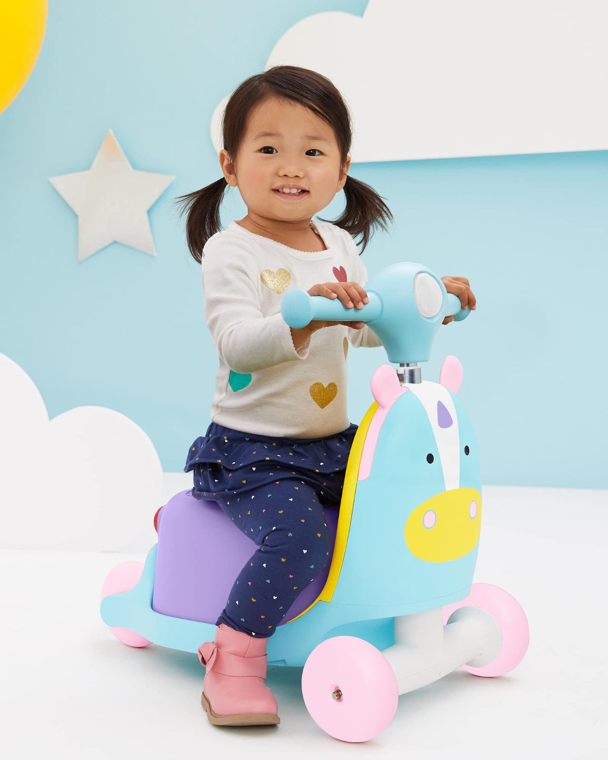 3-in-1 Baby Activity Push Walker to Toddler Scooter Z9417