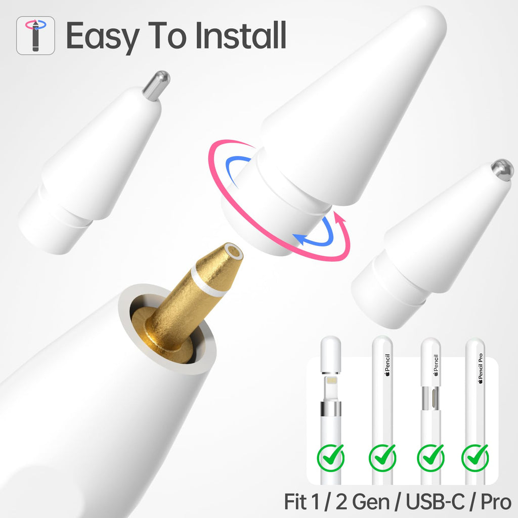 Replacement Tips for Apple Pencil 4 Pack F7493