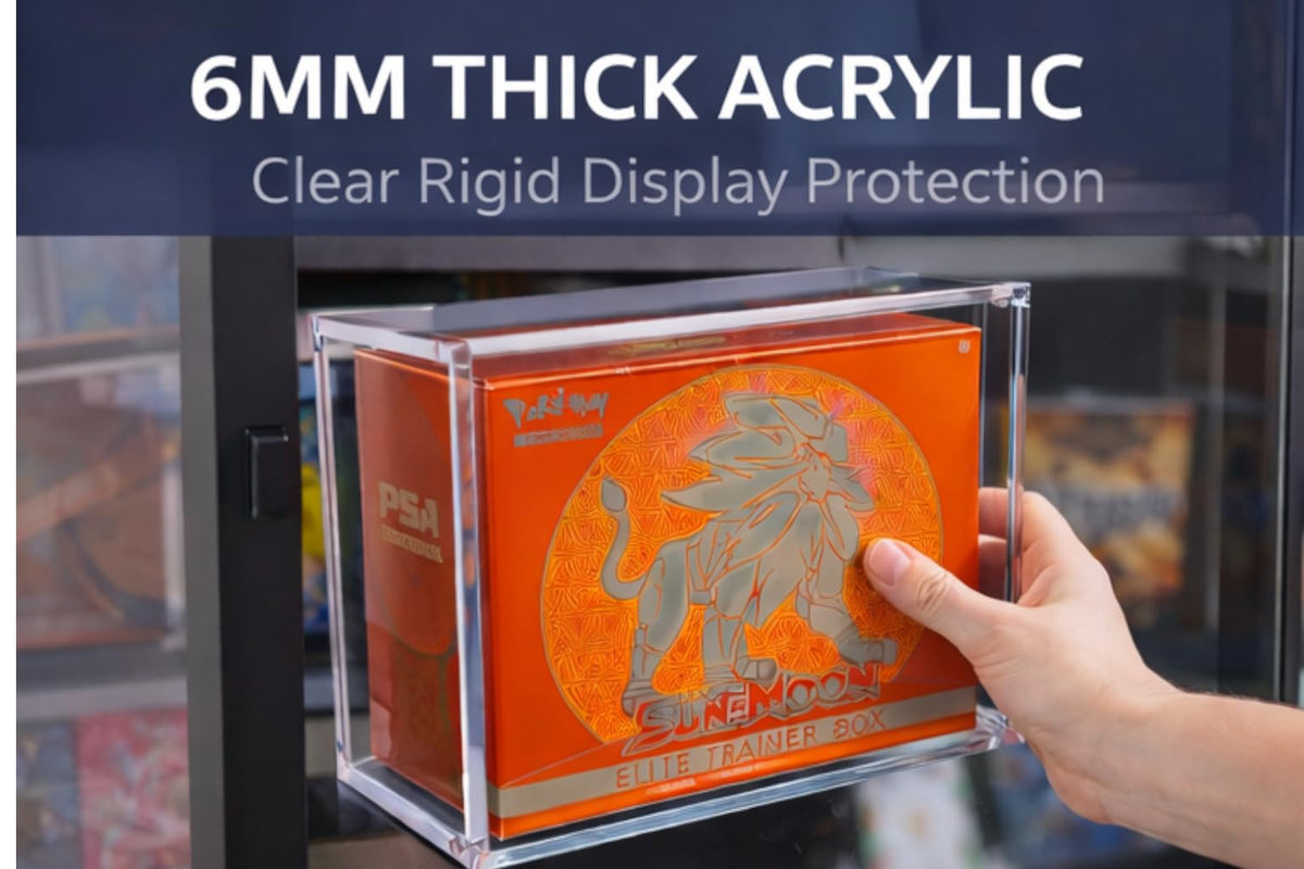 Acrylic Magnetic Display Case Box 6MM Thick Q1591