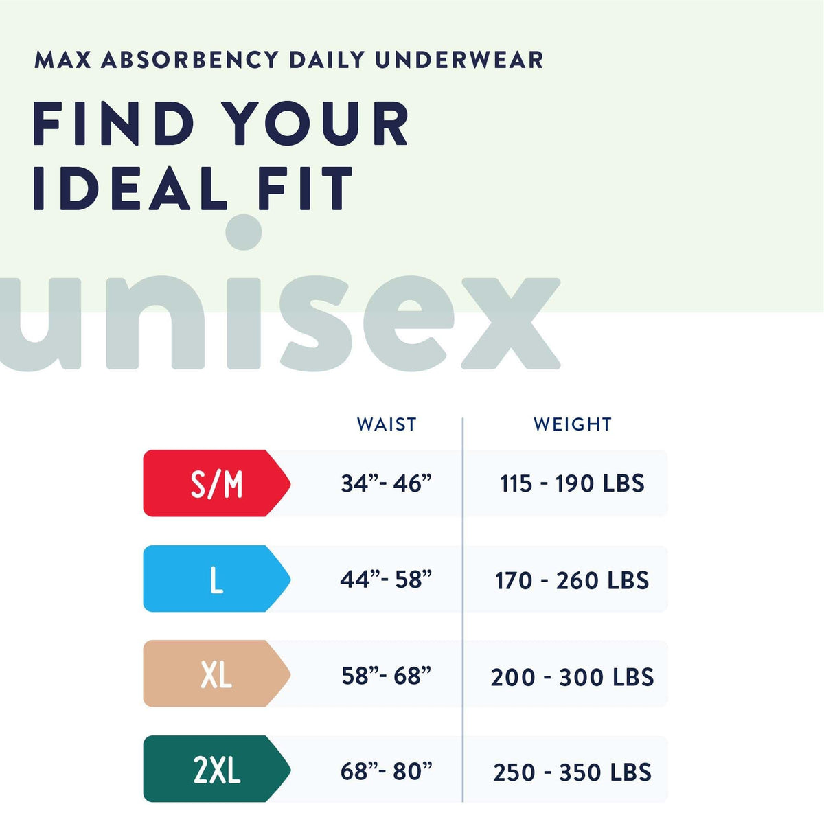 Disposable Incontinence Underwear 12 ct E2541