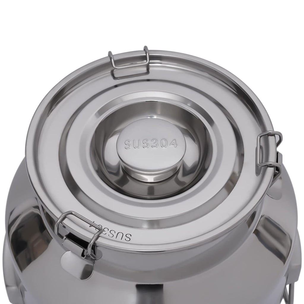 7.4 Gal Stainless Steel Milk Can with Faucet F783