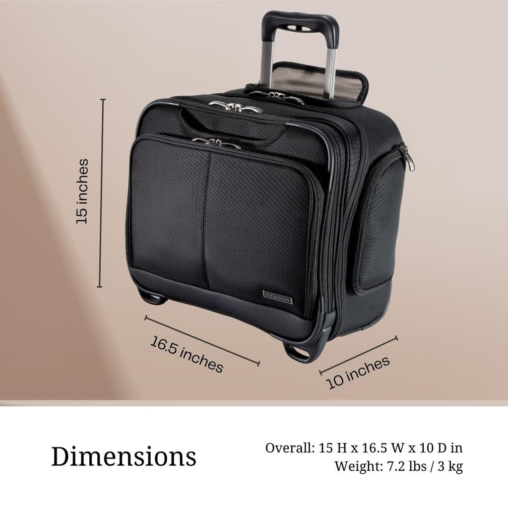 Softside Rolling Laptop Carry-On Luggage W3254