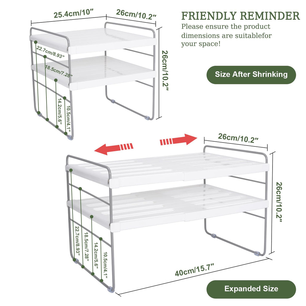 Expandable Adjustable Kitchen Wrap Box Organizer Rack T9862