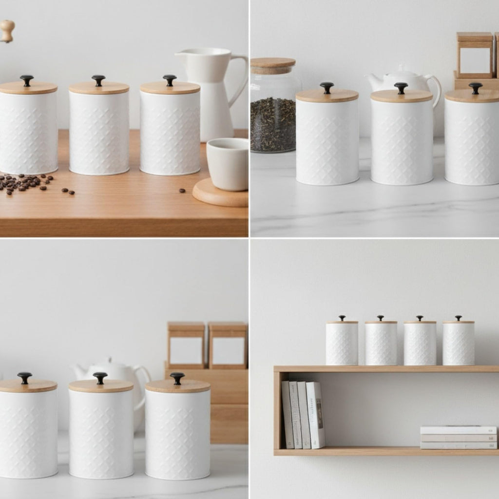 3 Pieces Kitchen Canister Set N505150