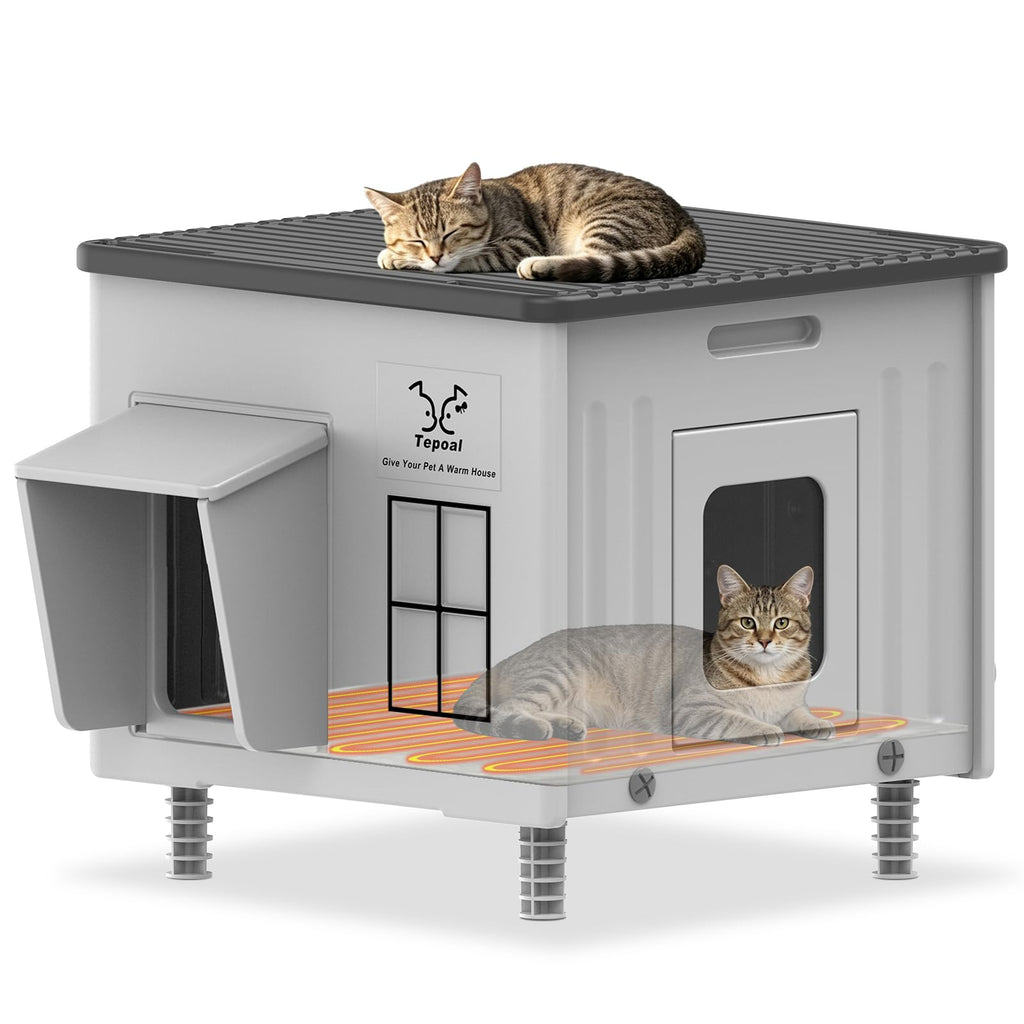 Heated Waterproof Insulated Cat House S931107