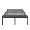 Queen Size Black Metal Bed Frame with Storage F30065