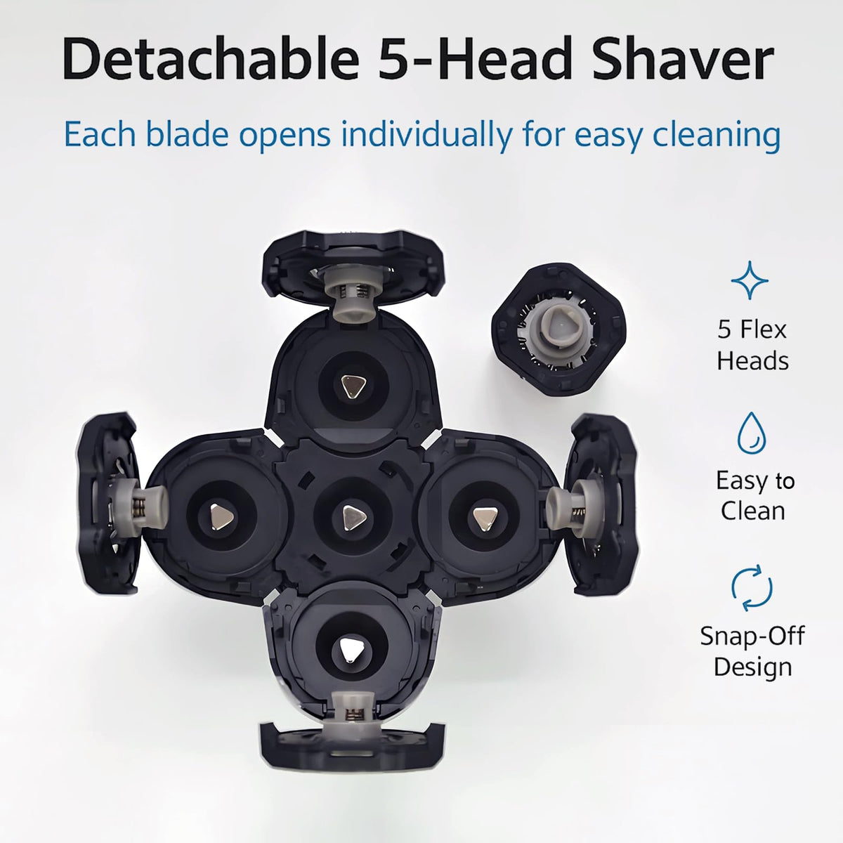 5 Pack Replacement Blades for Electric Head Shavers V473325