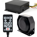 200W 12V 37 Tone Emergency Siren PA System Speaker Horn with Remote Control and Microphone L3991