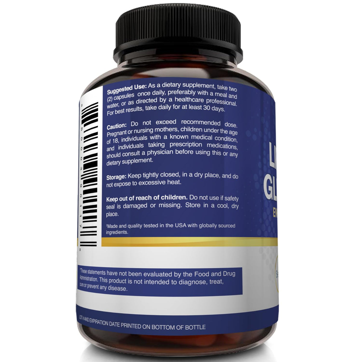Liposomal Glutathione Supplement 700mg 60 Capsules H745443