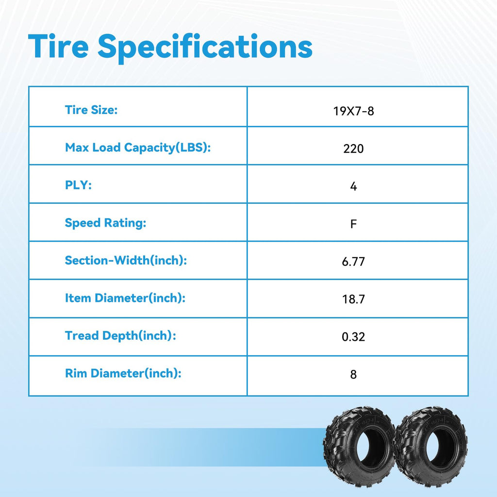 19x7-8 Tubeless Tire A615257