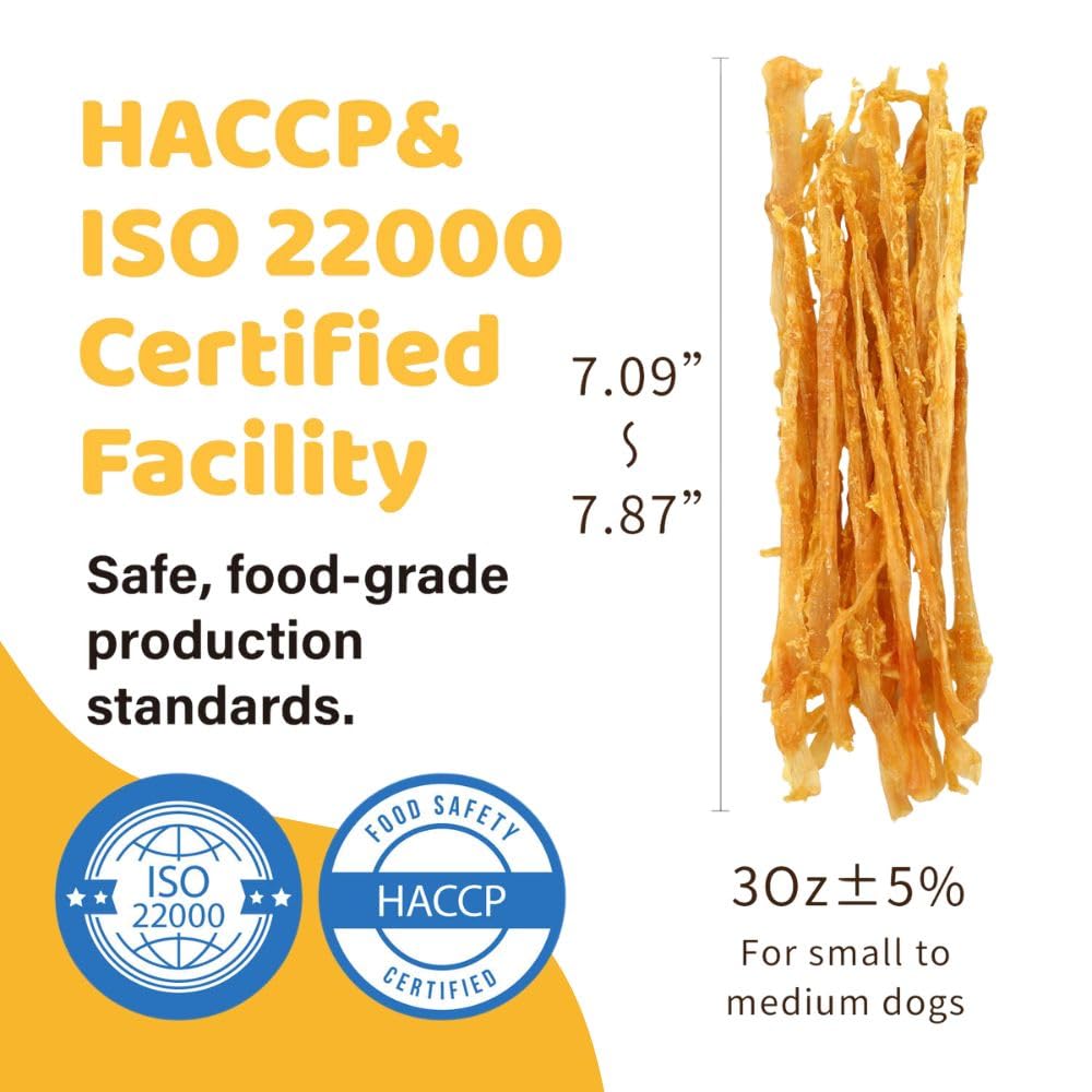 Turkey Tendon Dog Chew Strips Q25480