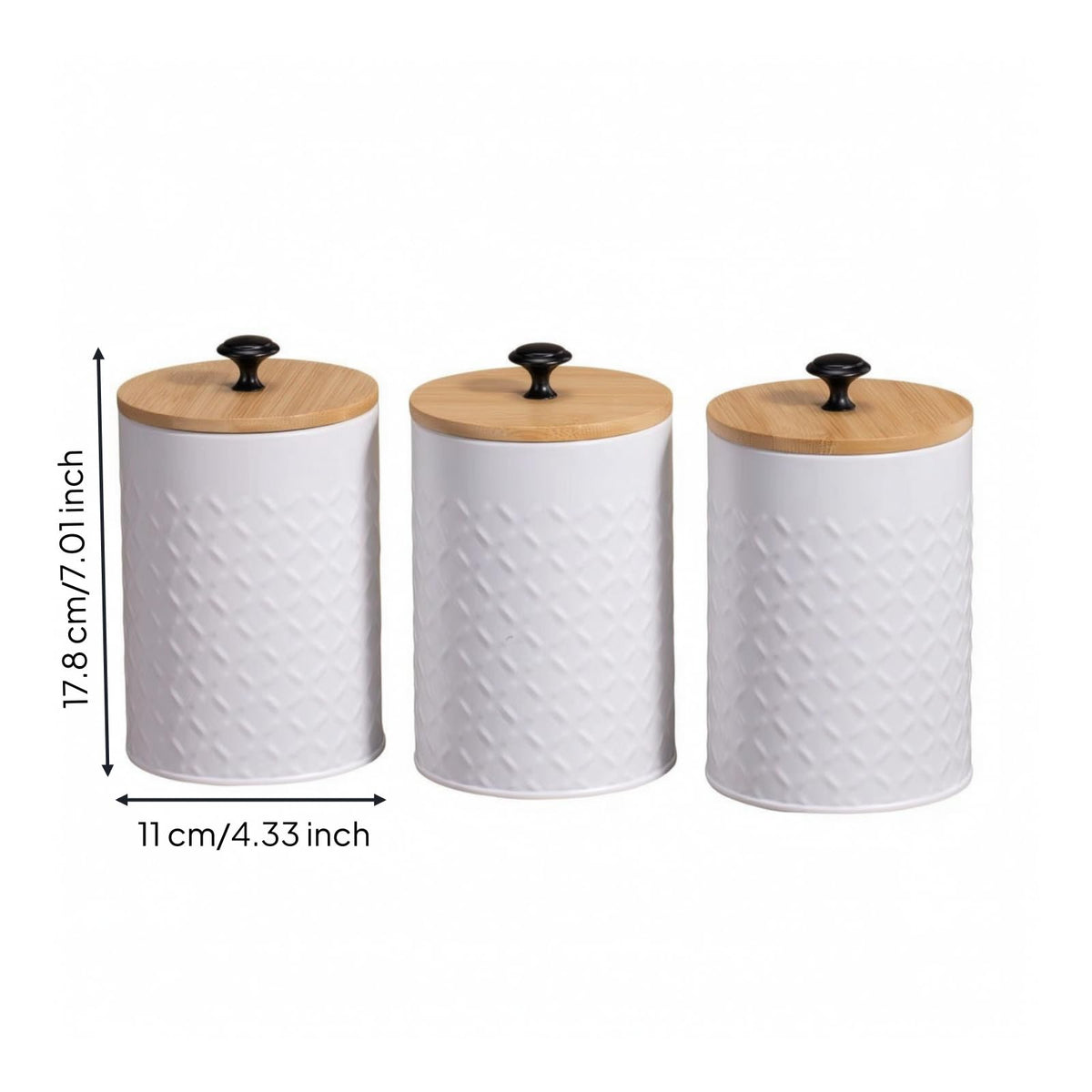 3 Pieces Kitchen Canister Set N505150