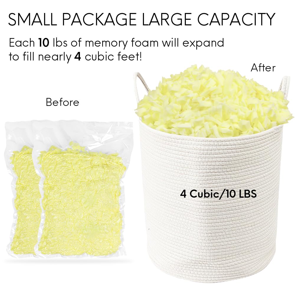 5LBS Shredded Memory Foam Bean Bag Filler K365078