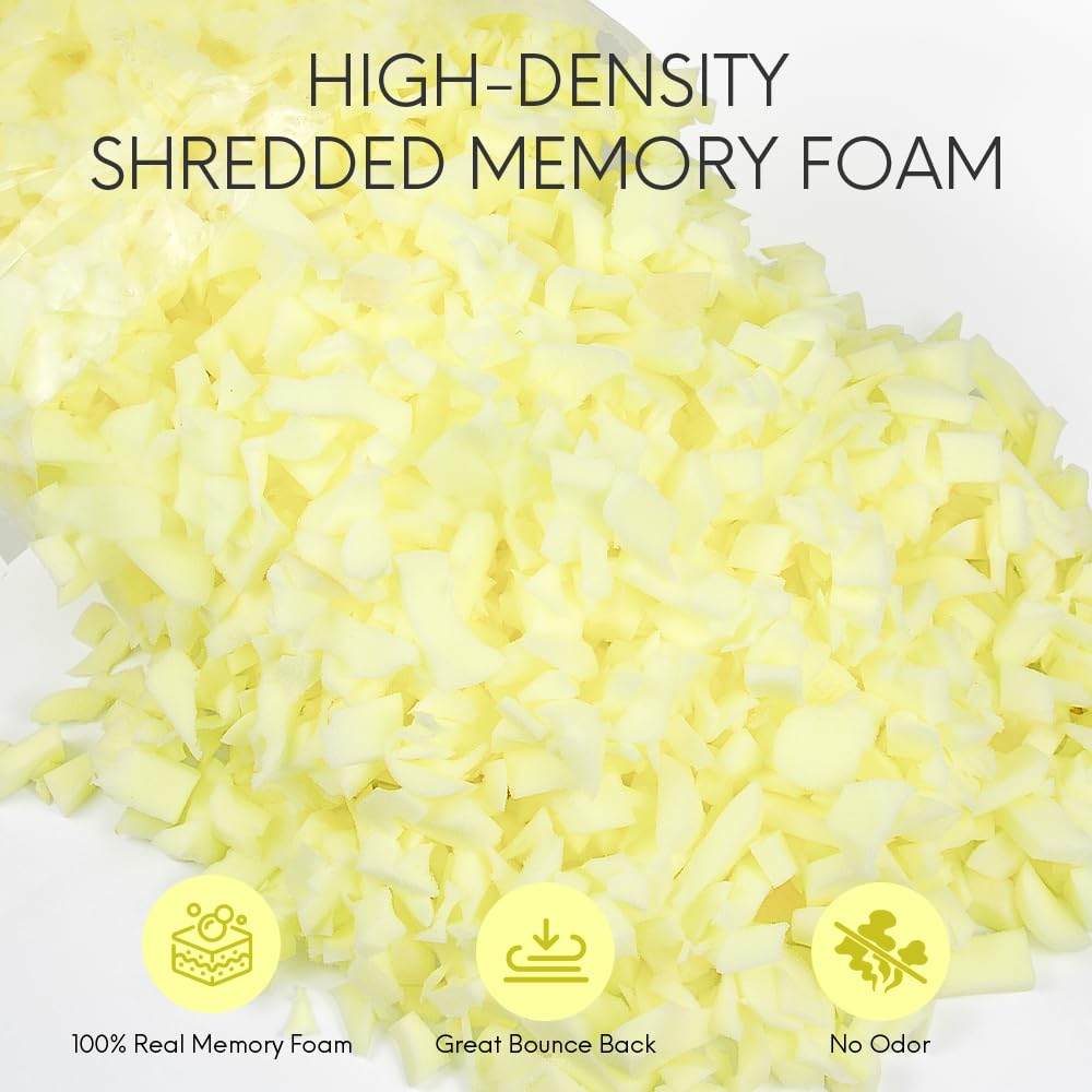 5LBS Shredded Memory Foam Bean Bag Filler K365078