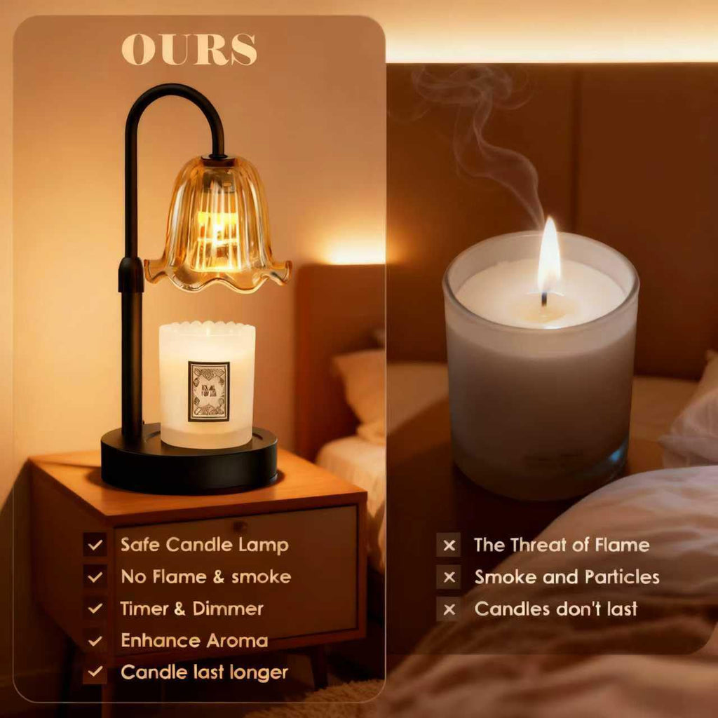 Candle Warmer Lamp with Timer Dimmer R8020
