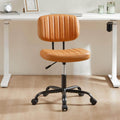 Orange Adjustable Height Swivel Rolling Office Chair G96324