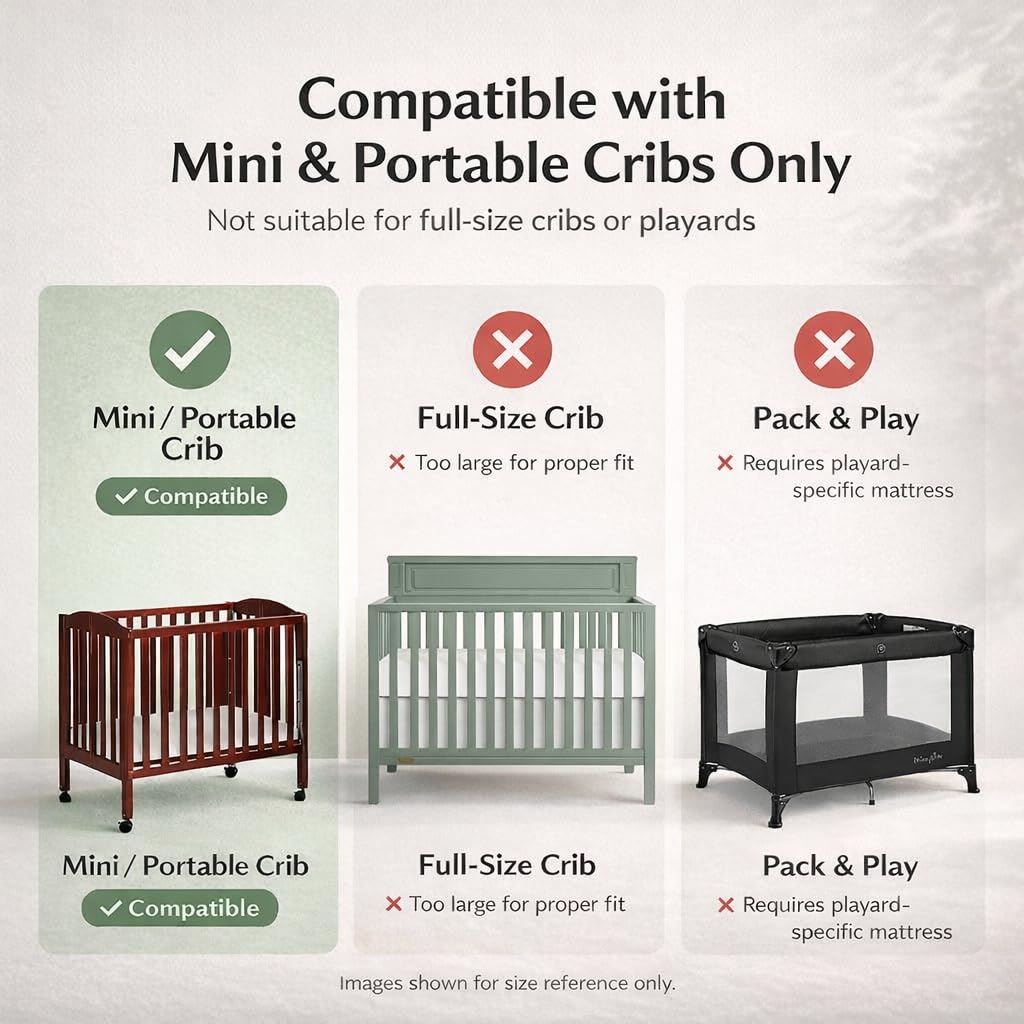 2-in-1 Breathable Inner Spring Portable Crib Mattress J3835