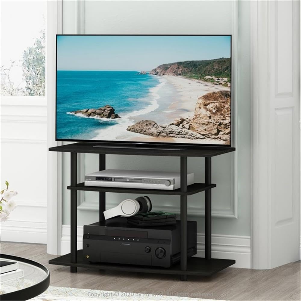 3-Tier Espresso Black TV Stand H5179