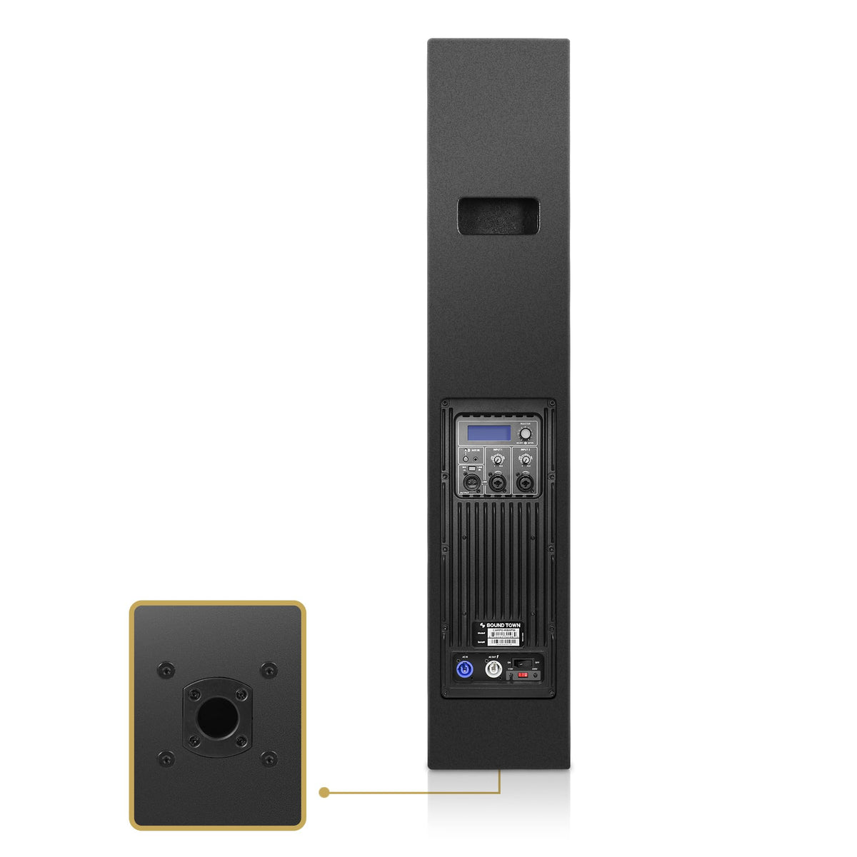 Powered Column Array Speaker System with 18" Subwoofer and Bluetooth Y261