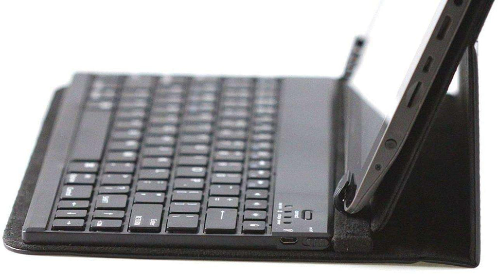 Folding Leather Folio Case Cover & Stand with Removable Keyboard A718795