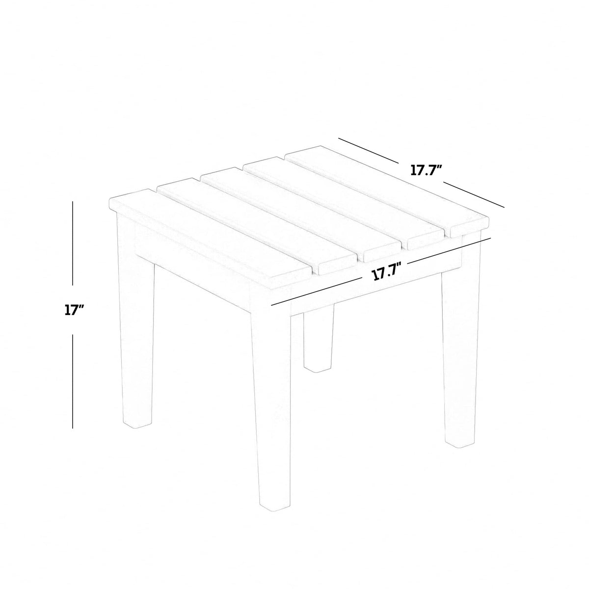 Outdoor Patio Modern Adirondack Side Table U588515