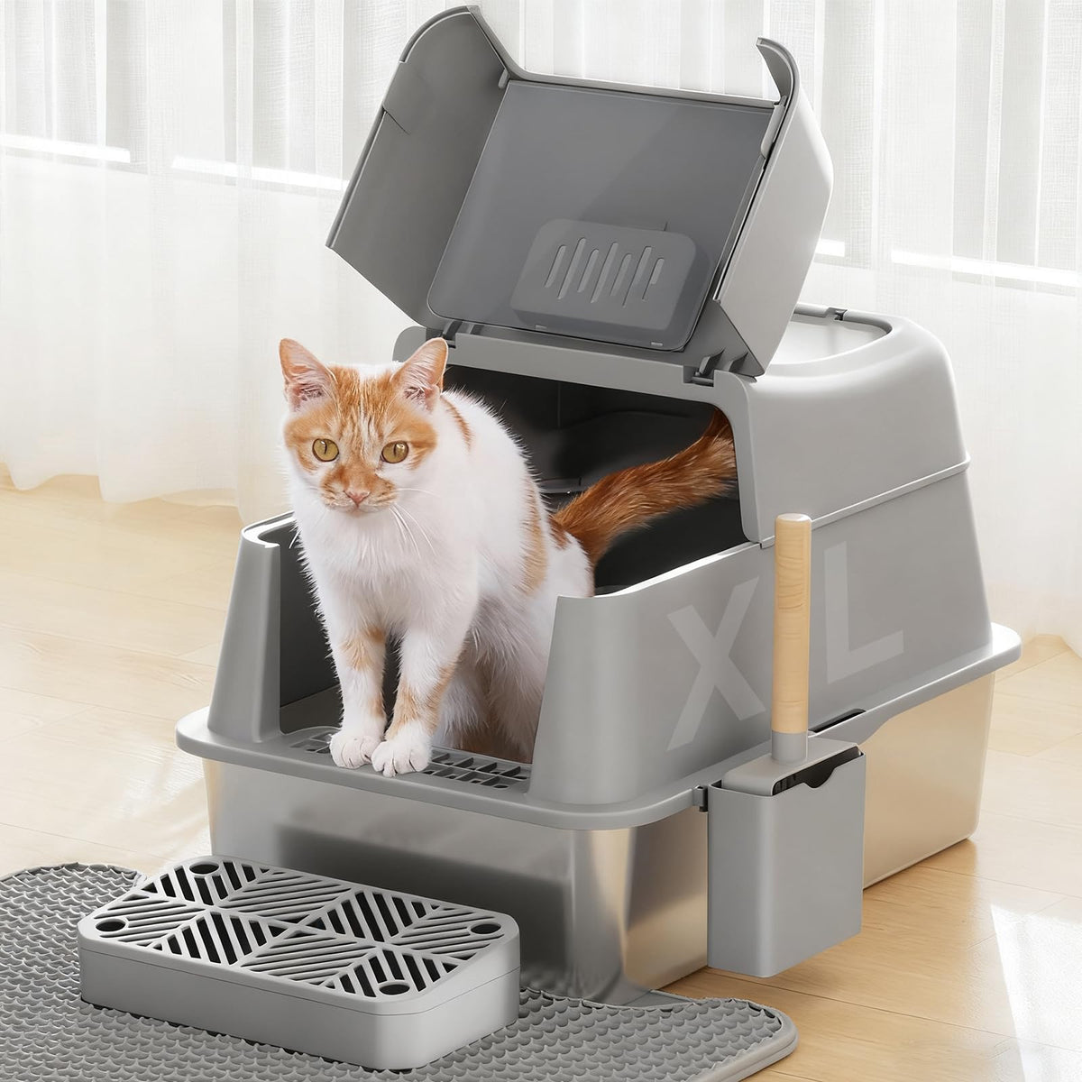 Stainless Steel Cat Litter Box 40L P241