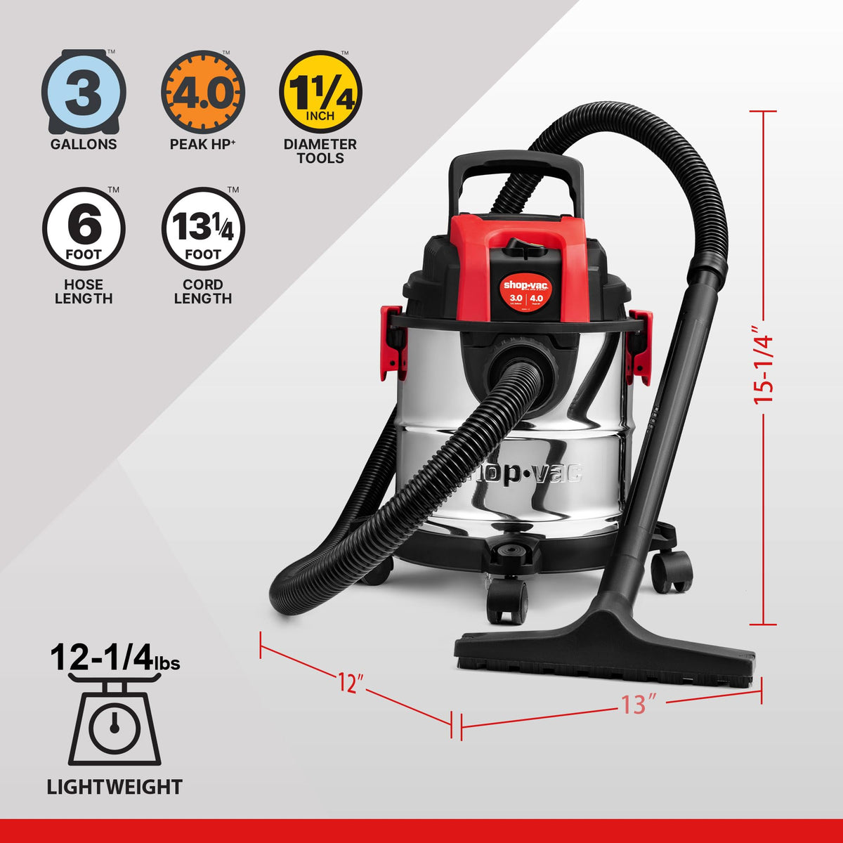 3 Gallon Wet/Dry Vacuum with Blower R28339
