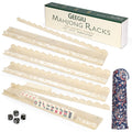 20 Inch Acrylic Mahjong Racks with Magnetic Pushers Set of 4 I79999