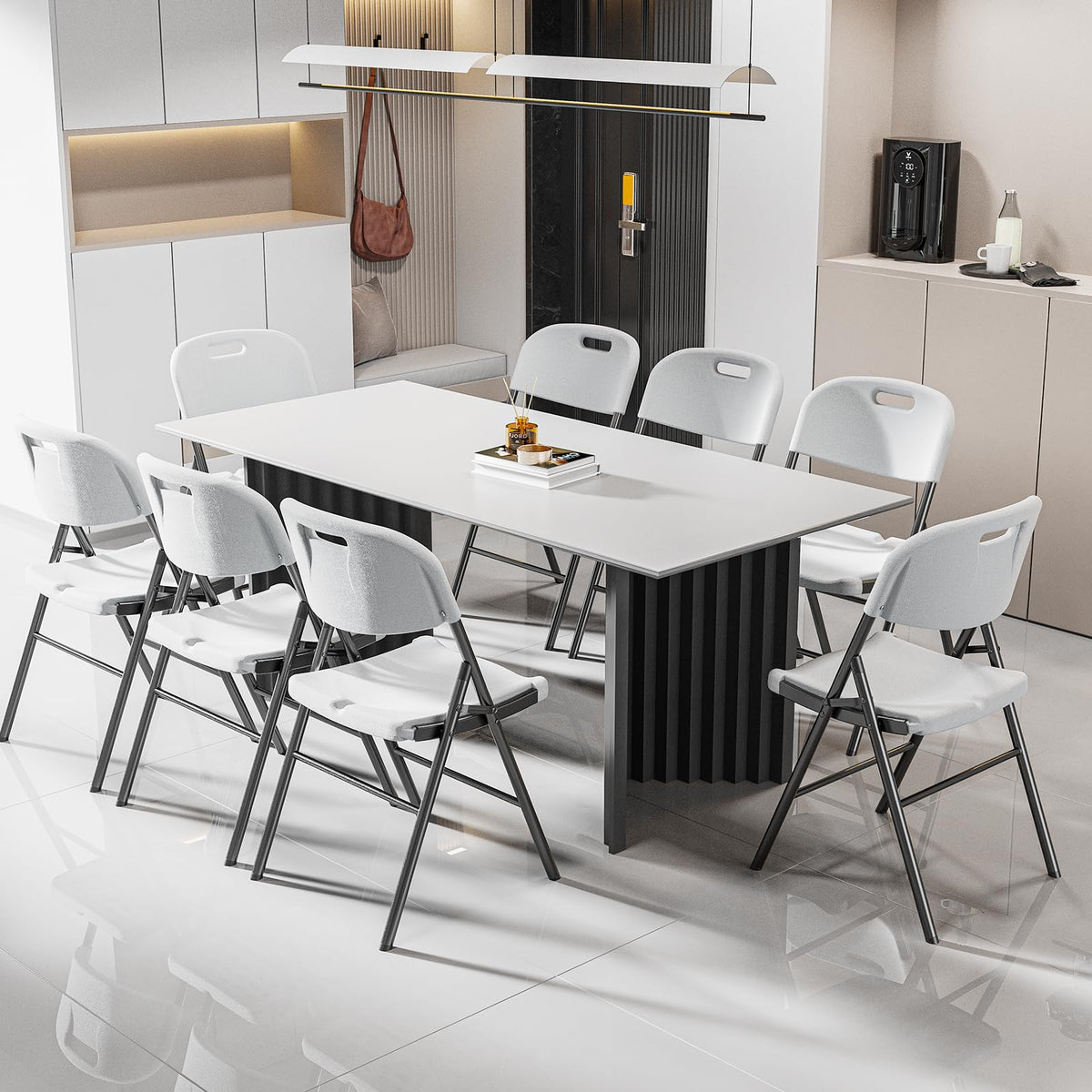 White 4 Pack Folding Chairs T88500