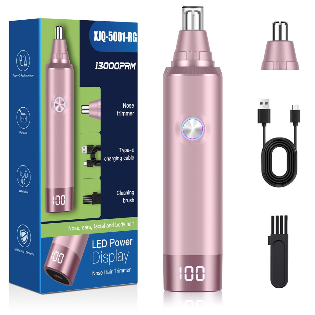 USB Rechargeable Electric Ear and Nose Hair Trimmer V4148
