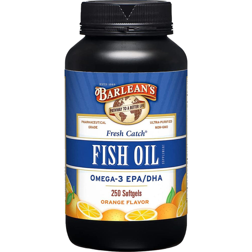 Omega 3 Fish Oil 600mg EPA & DHA Softgels Orange 250 Count H99252