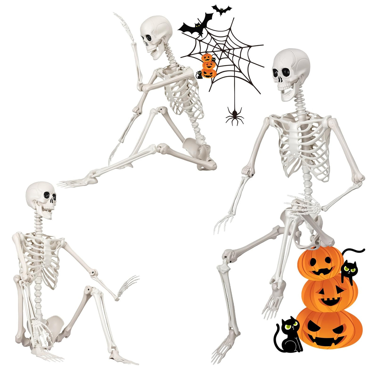 Life Size Skeleton 5.4 ft ABS Plastic Posable Human Bones H4071