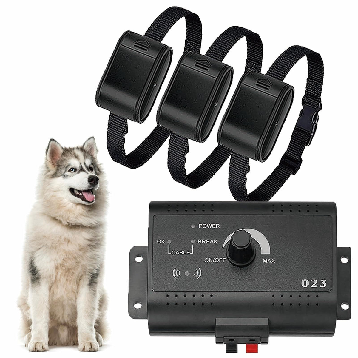 Electric Dog Fence, In-Ground Pet Containment System, Waterproof Training Collar G9691