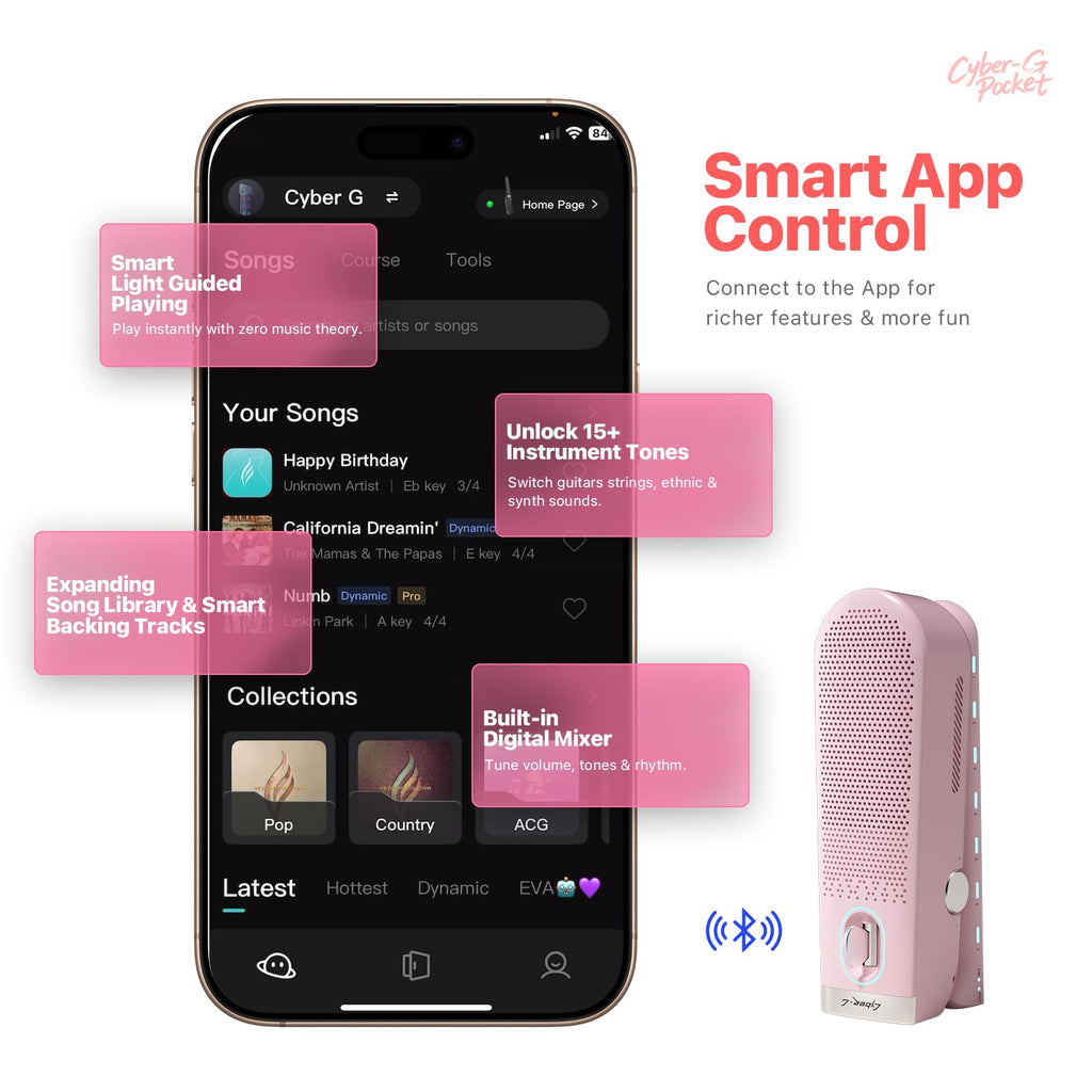 Pocket Guitar with Built-in Speaker W469741