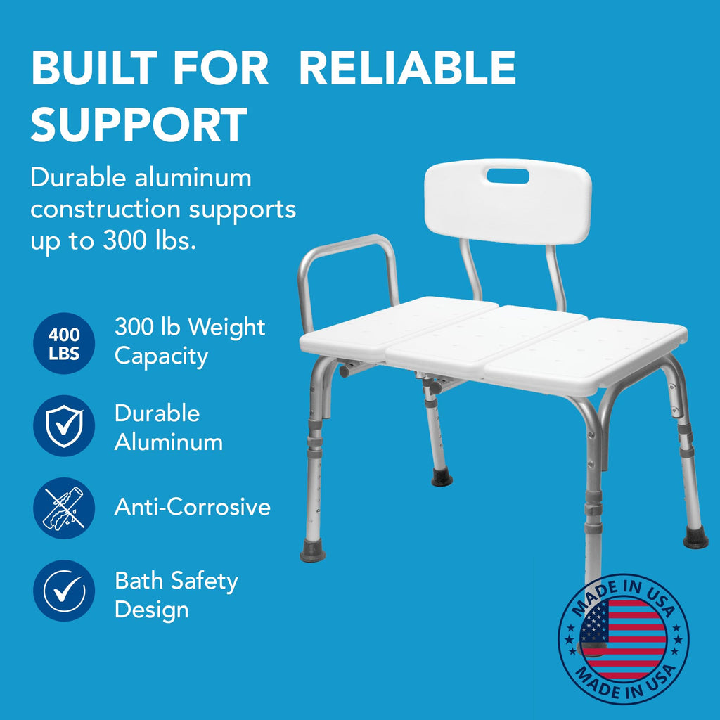 Height Adjustable Shower Bench and Shower Chair P389