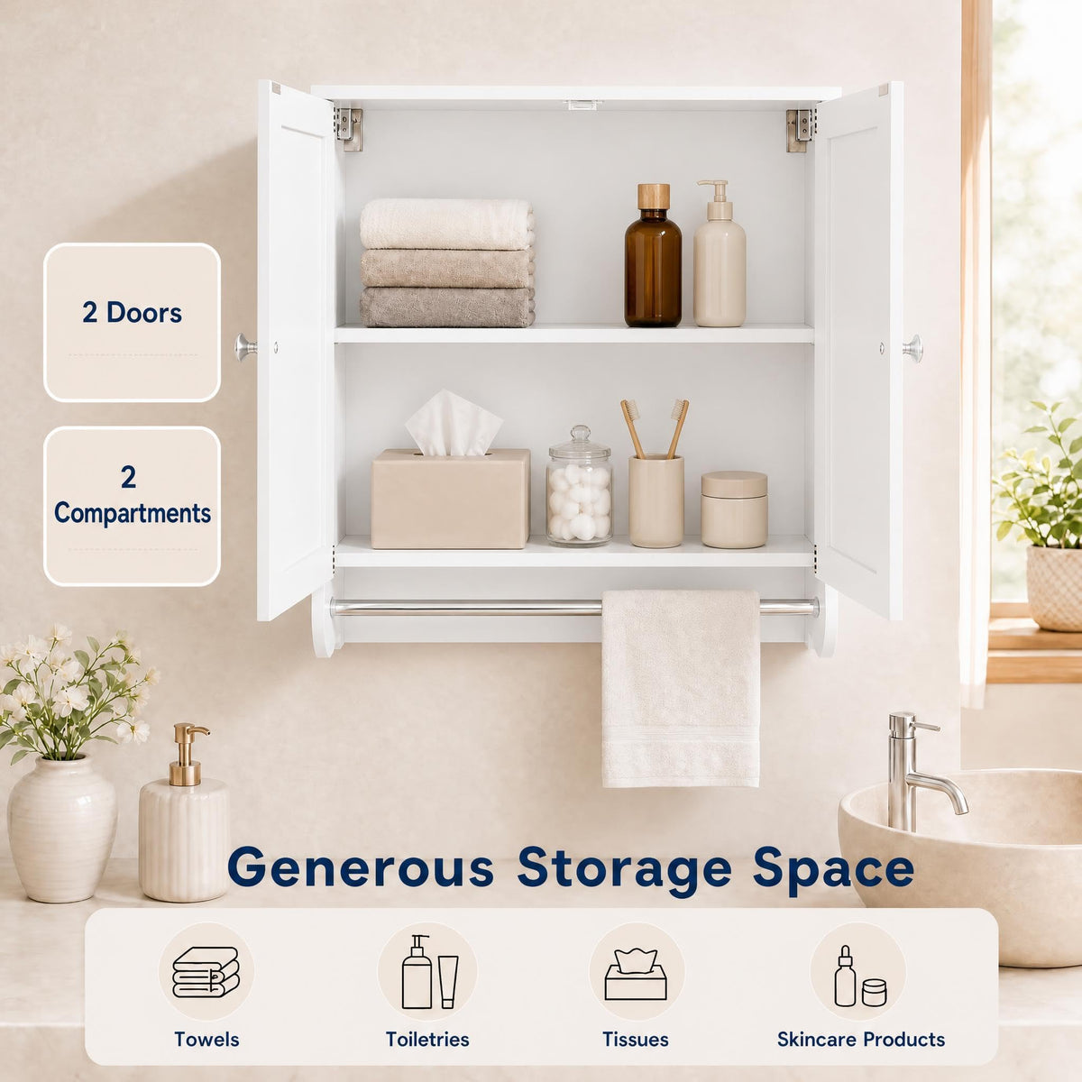 Wall Mounted Bathroom Cabinet Q710531