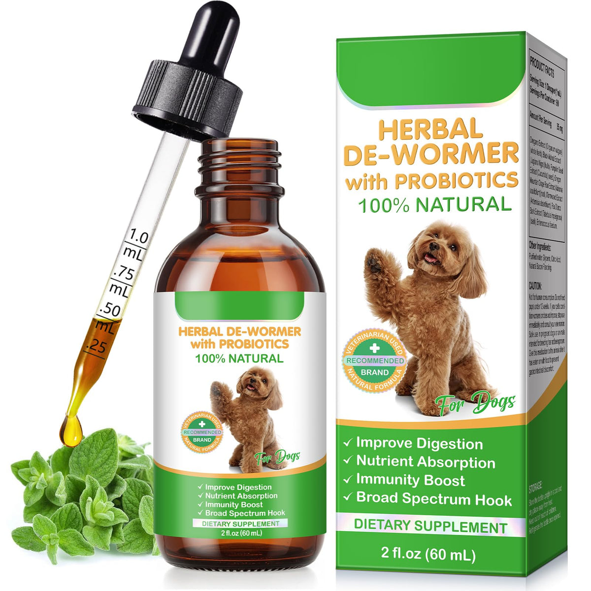 2 Fl Oz Herbal Digestive Support for Dogs I4271