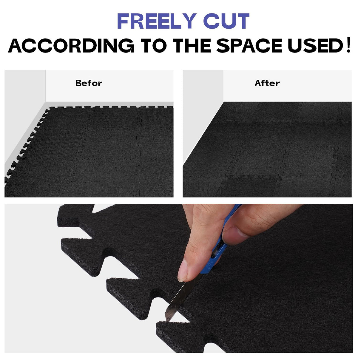 88 Key Full-Weighted Digital Piano and 18 Pcs Interlocking Floor Mats N4177