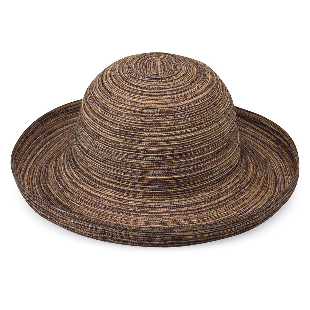 Brown UPF 30+ Wide Brim Packable Sun Hat U898845