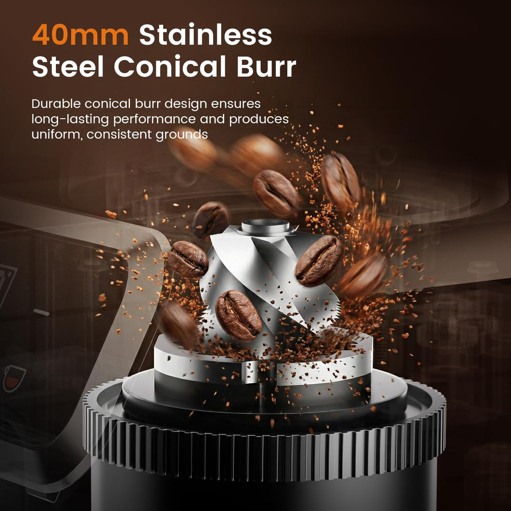 Electric Burr Coffee Grinder, 30 Settings H17505