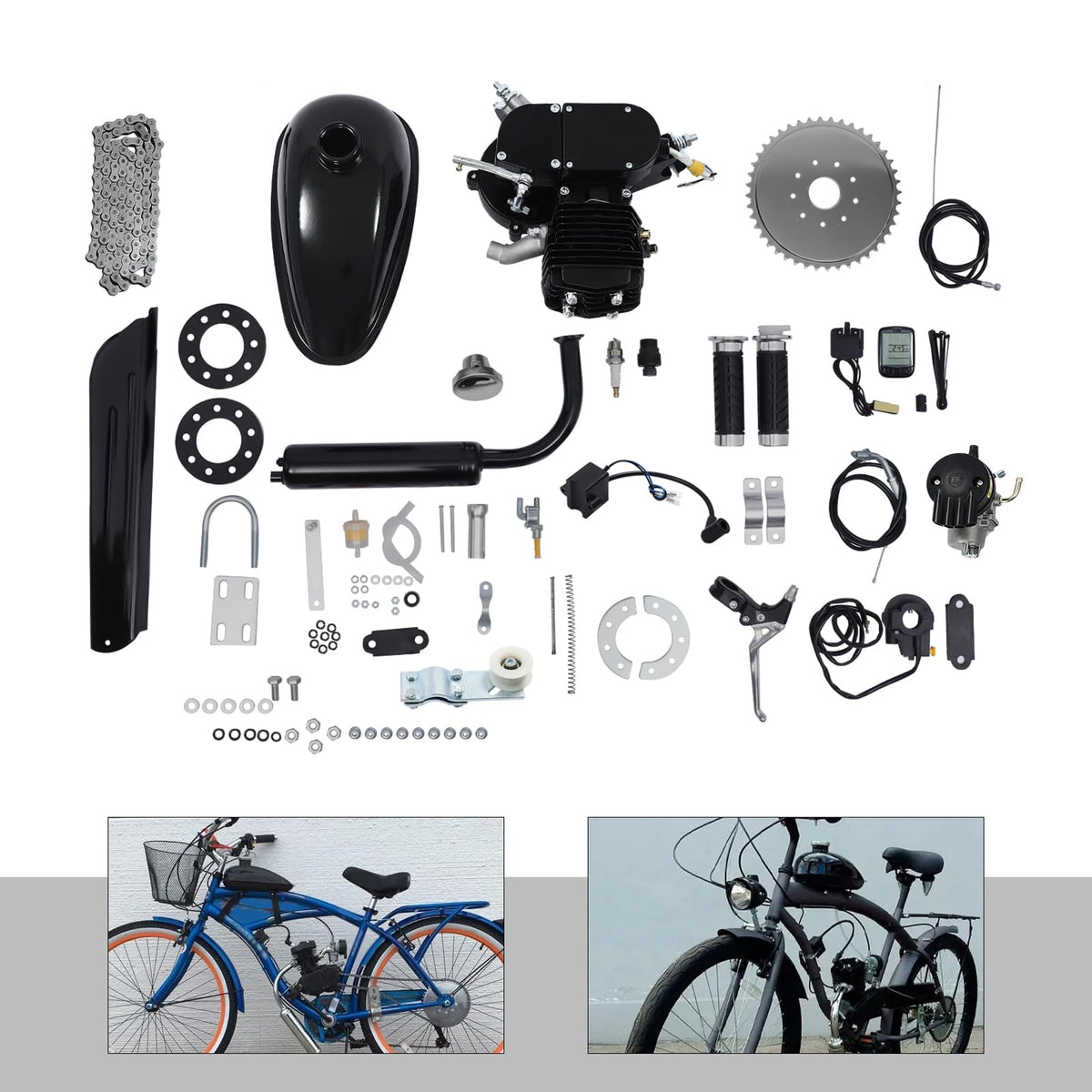 80cc 2-Stroke Bicycle Gasoline Engine Motor Kit X961777