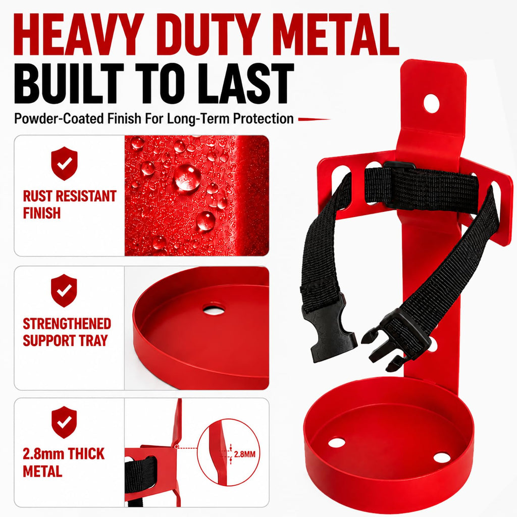 Fire Extinguisher Wall Mount Bracket 2.5 lb 1 Pack X505735