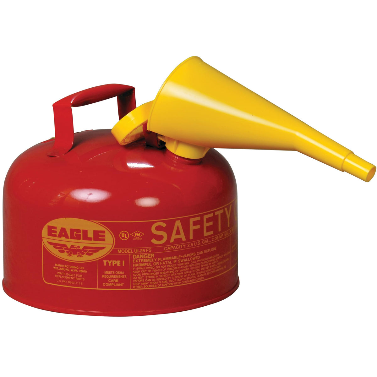 2.5 Gallon Type I Red Gas Can E139066