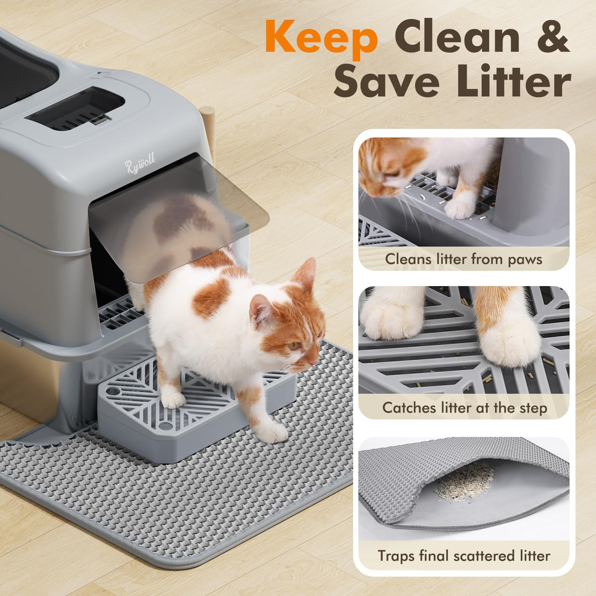 Stainless Steel Cat Litter Box 40L P241