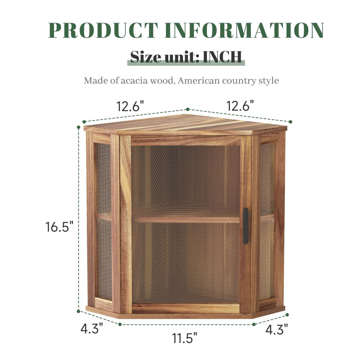 2-Tier Acacia Wood Bread Box with Window Q834916