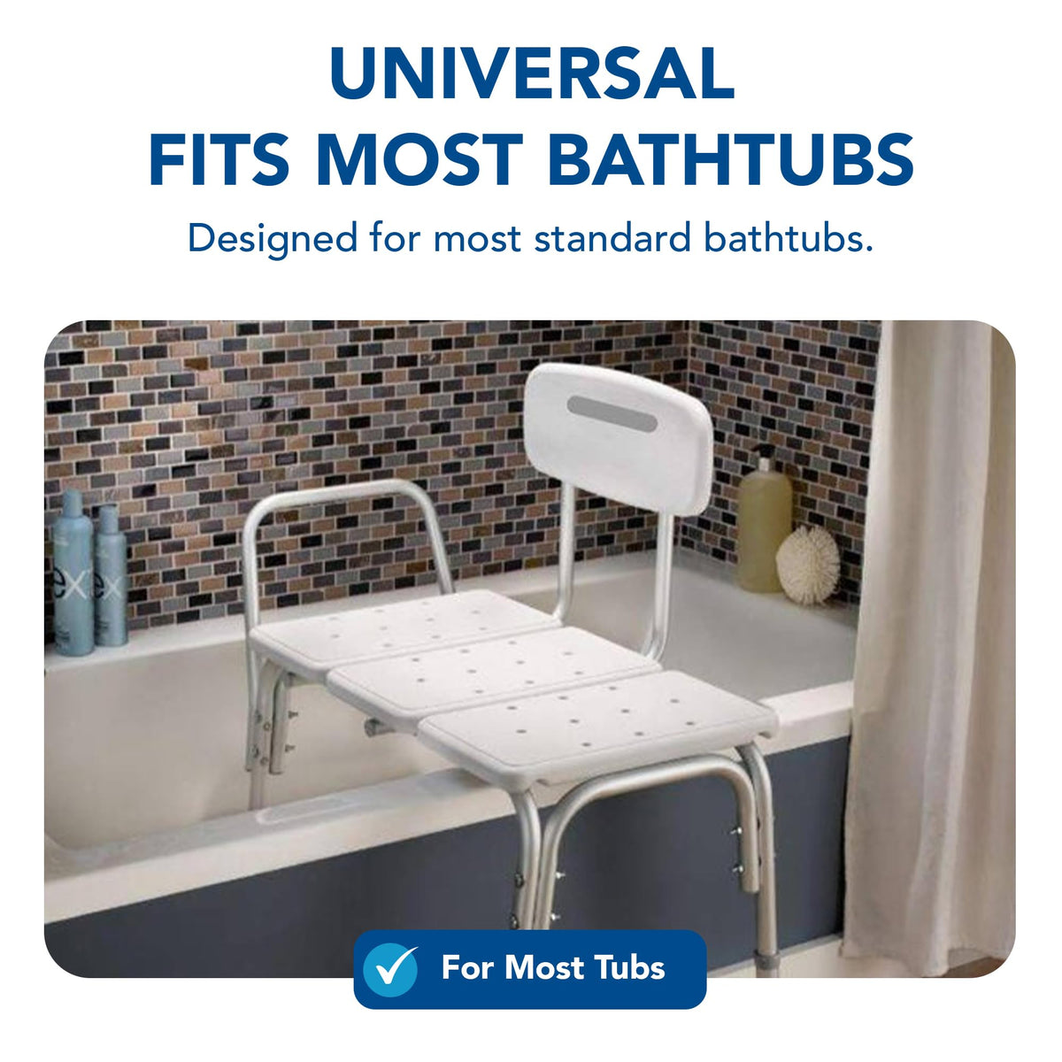 Height Adjustable Shower Bench and Shower Chair P389